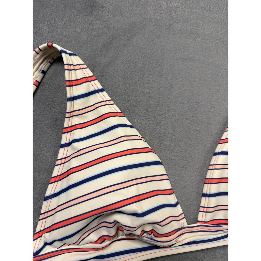 True Craft Bikini Two-Piece Striped Blue Red Size Medium Swimwear - Picture 3 of 8